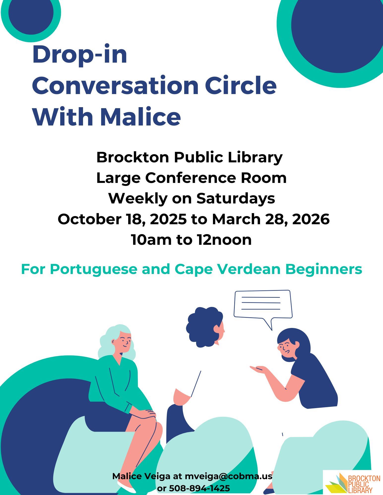 Drop-in Conversation Circle With Malice (1)